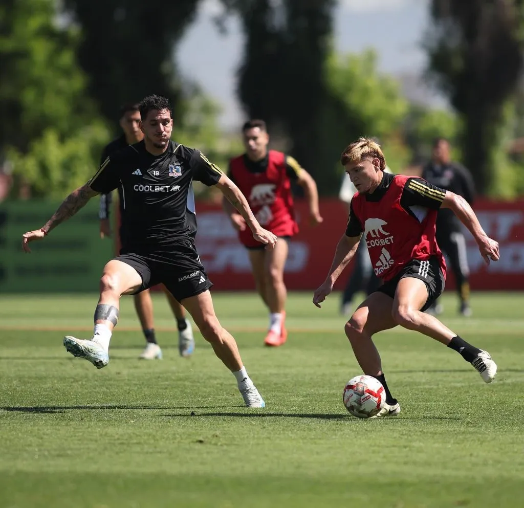 Jugadores de Colo Colo entrenando en el Monumental. (Foto: Colo Colo)