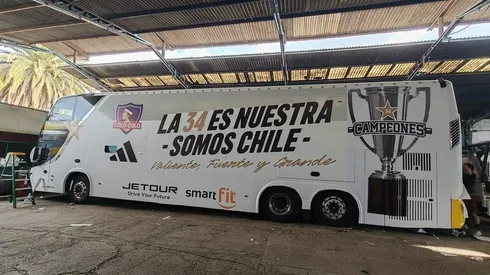 El especial bus que traslada a Colo Colo Campeón