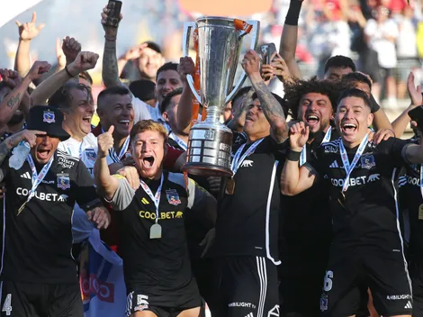 La emoción de Pavez al levantar la copa con Colo Colo