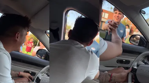 Guillermo Paiva hace feliz a pequeños hinchas de Colo Colo.