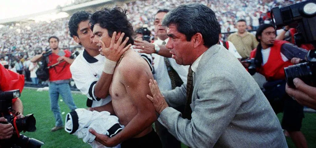 Francisco Rojas le dio un título agónico a Colo Colo ante Deportes Iquique en el Estadio Monumental.  Imagen: Archivo