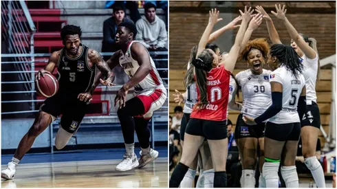 Colo Colo Basquet y Voley se impusieron en sus competencias