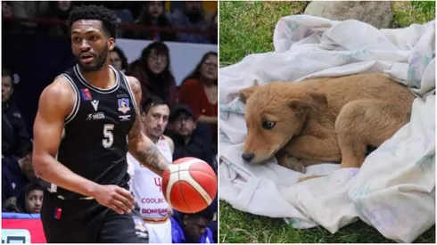 Dennis Mckenney y su perrita Nala.