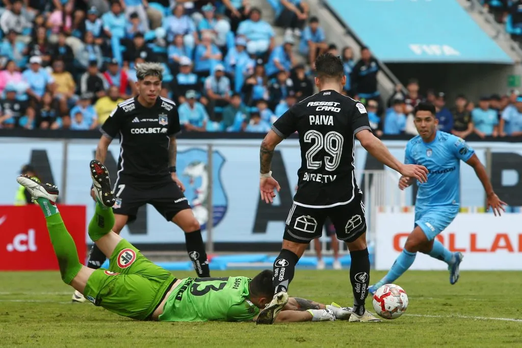 Carlos Palacios en el partido de Colo Colo vs Deportes Iquique. (Foto: Photosport)