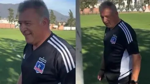 Claudio Borghi se volvió a vestir con la indumentaria de Colo Colo tras largos años.