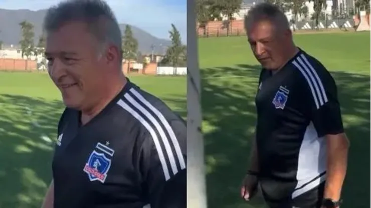 Claudio Borghi se volvió a vestir con la indumentaria de Colo Colo tras largos años.