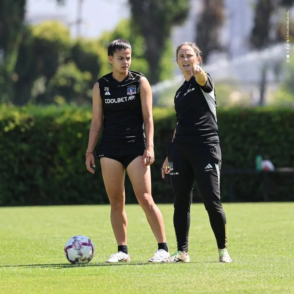 Tatiele Silveira en los entrenamientos. (Foto: Colo Colo femenino)
