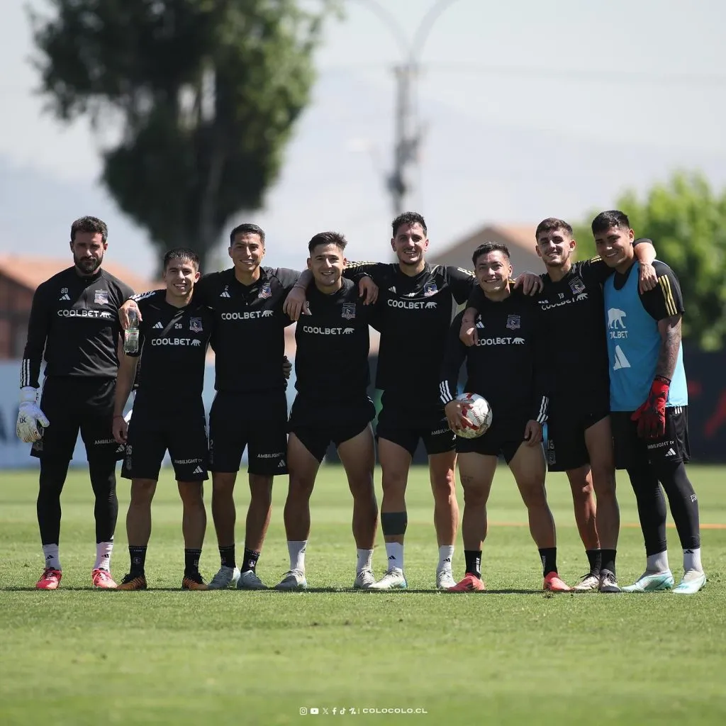Jugadores de Colo Colo en los entrenamientos antes de salir de vacaciones. (Foto: Colo Colo)