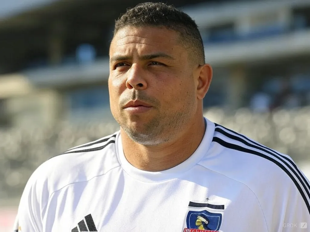 Ronaldo Nazario con la camiseta del Eterno Campeón.