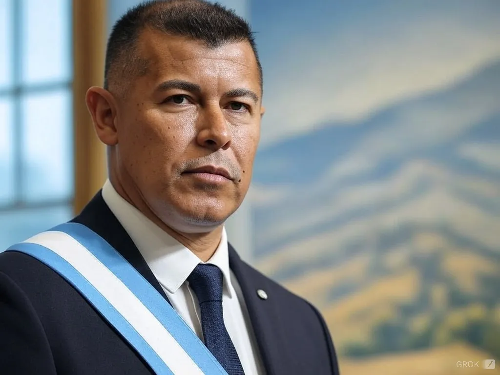 Jorge Almirón como presidente de Argentina.