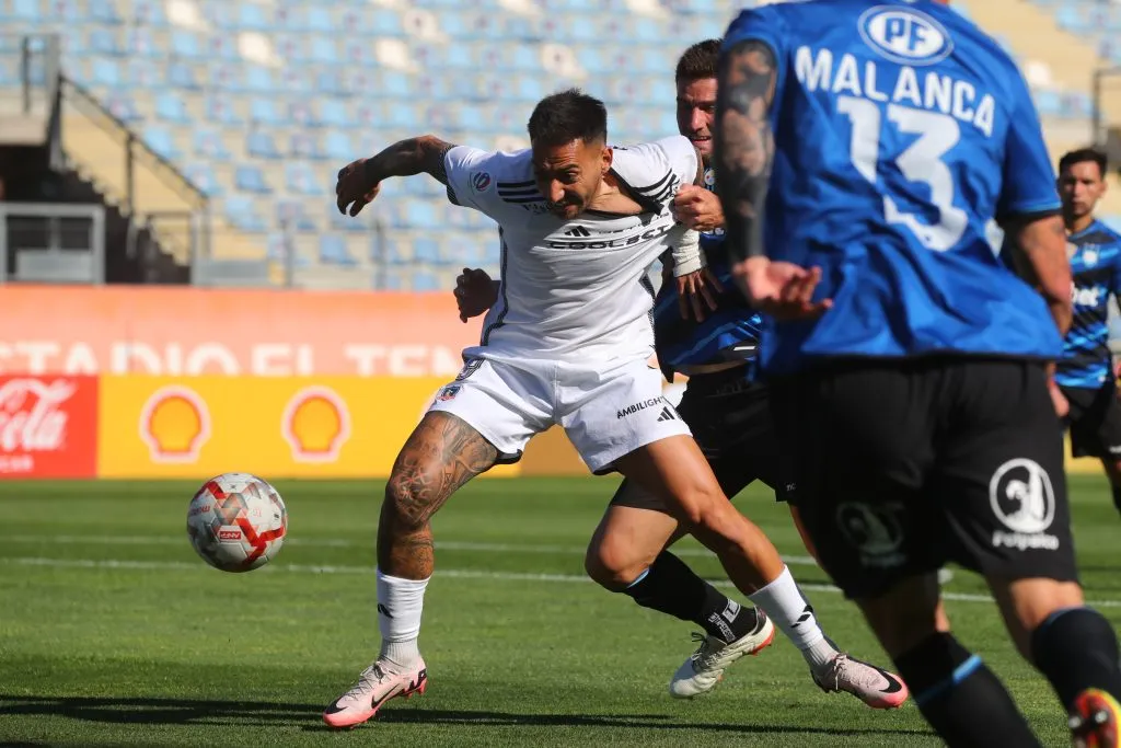 Javier Correa en los minutos restantes de la Supercopa. (Foto: Photosport)
