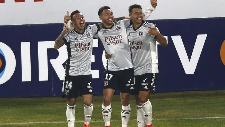 Martín Rodríguez junto a Gabriel Suazo e Iván Morales en su época en Colo Colo
