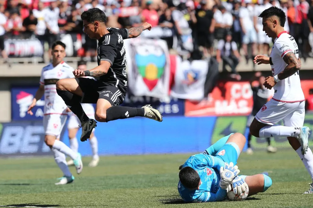 Erick Wiemberg en partido de Colo Colo y Deportes Copiapó. (Foto: Photosport)