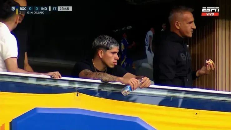 Carlos Palacios presenció el empate de Boca Juniors vs Independiente. 