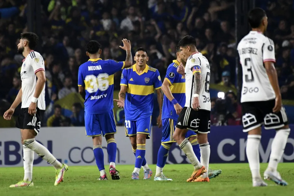 Colo Colo enfrentando a Boca Juniors en la Copa Libertadores del 2023. (Foto: Photosport)