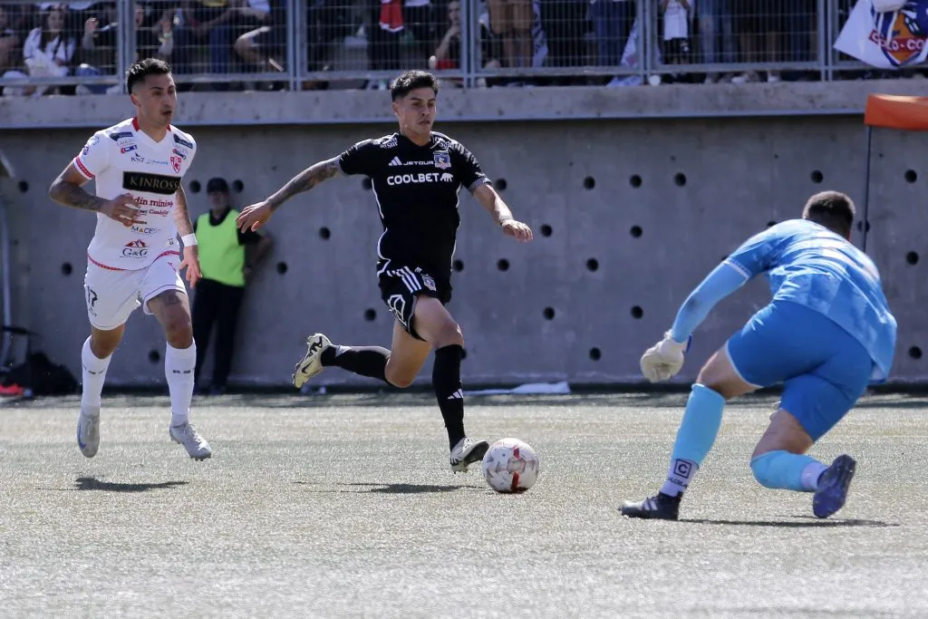 Erick Wiemberg en el partido de Colo Colo vs Deportes Copiapó. (Foto: Photosport)