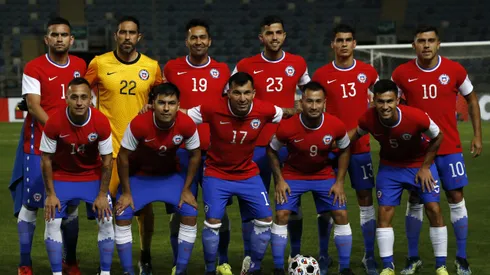 Pablo Galdames jugando con la Selección Chilena.