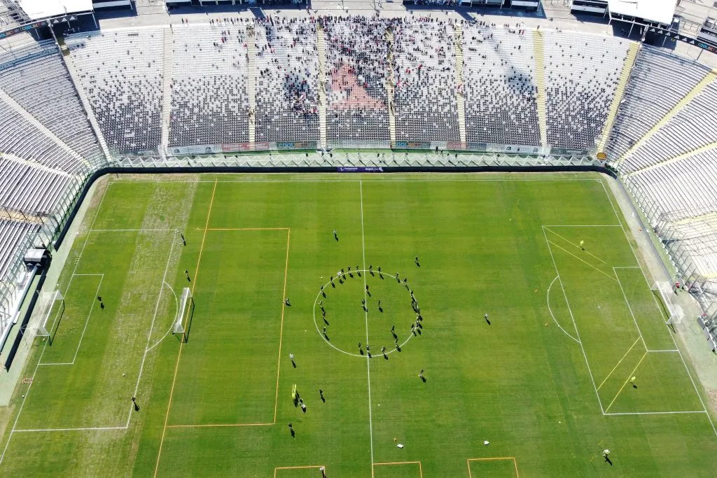 Estadio Monumental para un arengazo con restricciones. (Foto: Photosport)