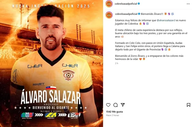 (Foto: Instagram @cobreloasadpoficial)