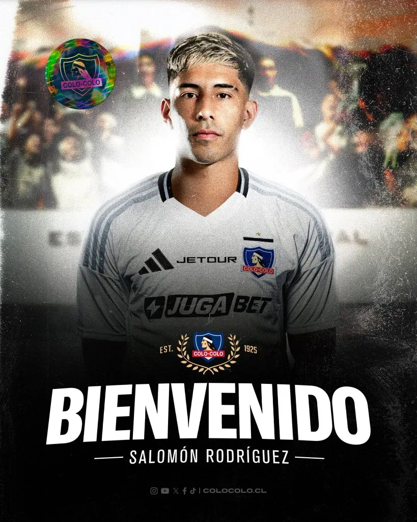 Salomón Rodríguez presentado como nuevo refuerzo. (Foto: @ColoColo)