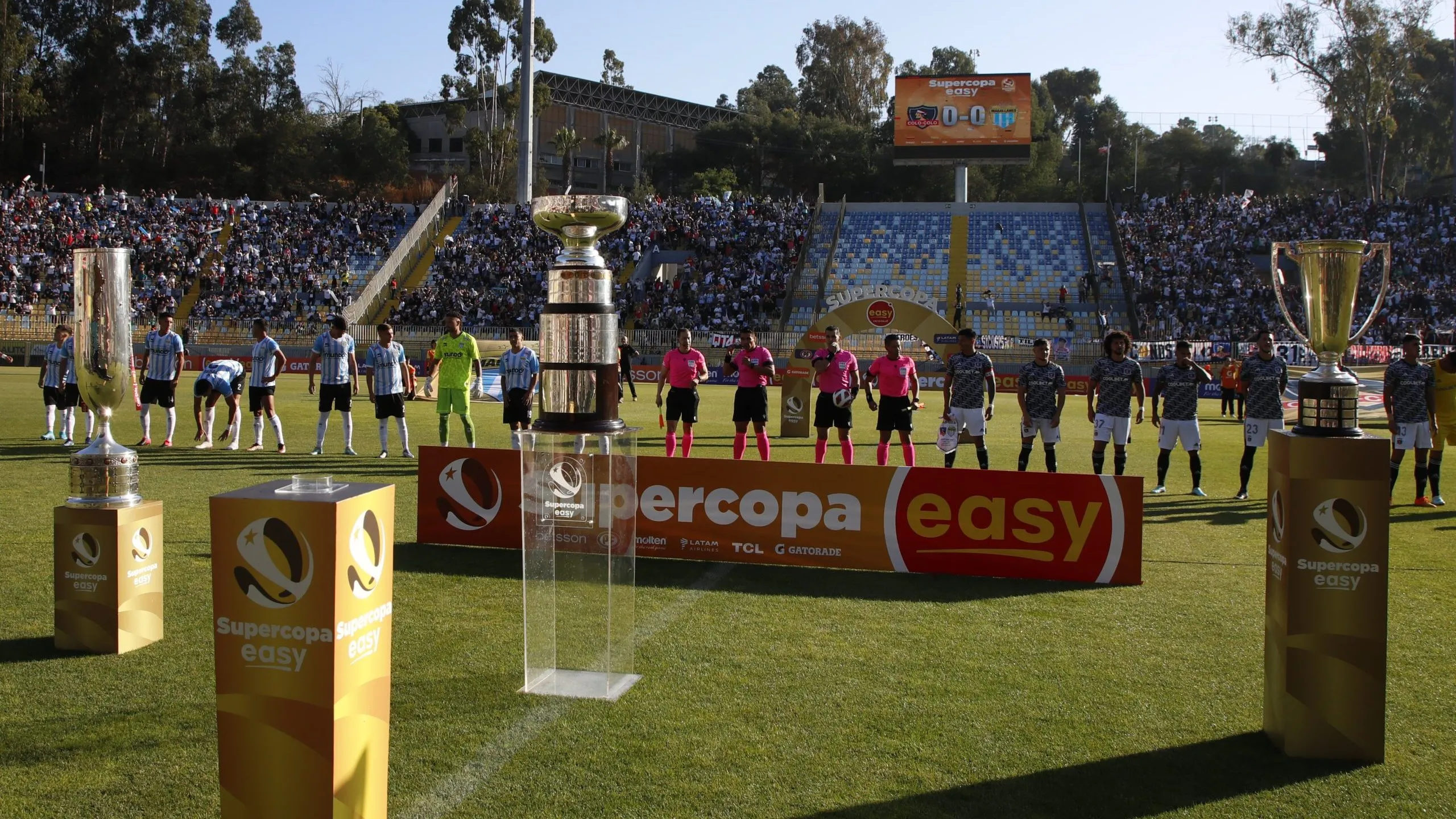 Colo Colo y Magallanes en la Supercopa del 2023. (Foto: Photosport)