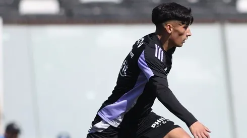 Francisco Marchant en el amistoso ante Recoleta.