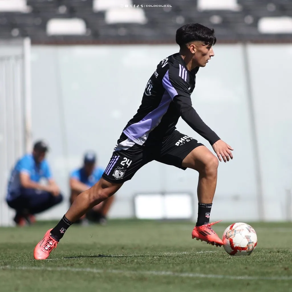 Francisco Marchant en el amistoso. (Foto: Colo Colo)