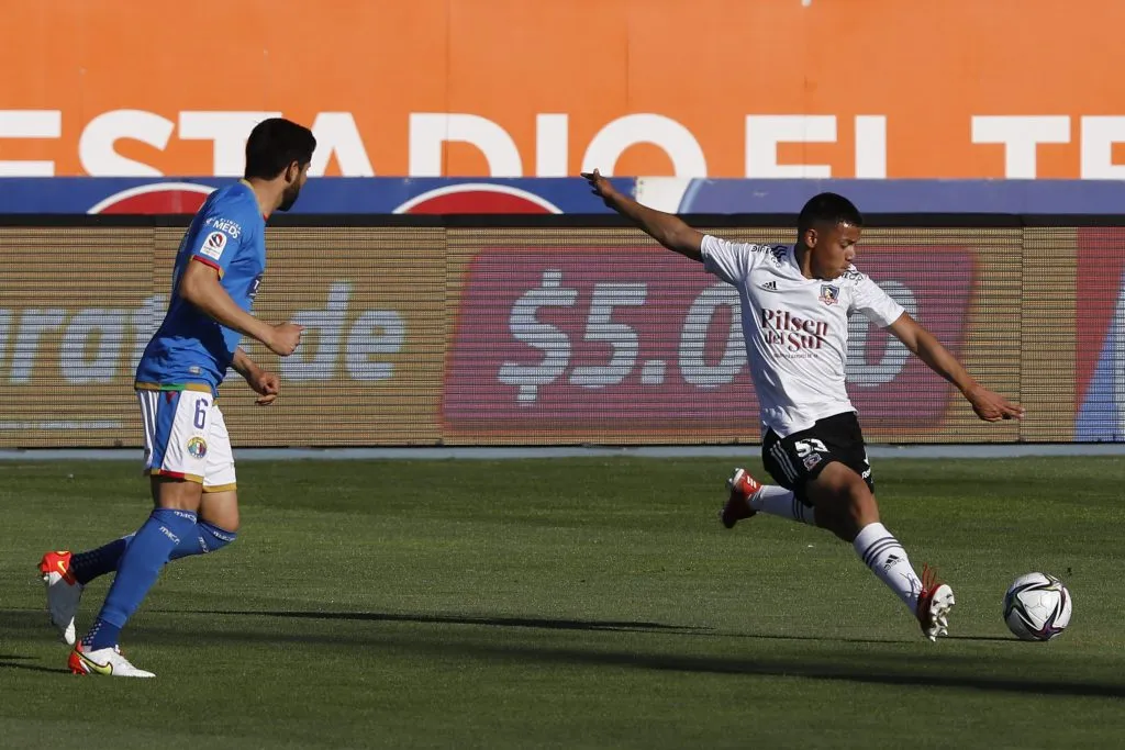 Francisco Rivera en 2021 jugando en su único partido en el profesionalismo | Foto: Photosport