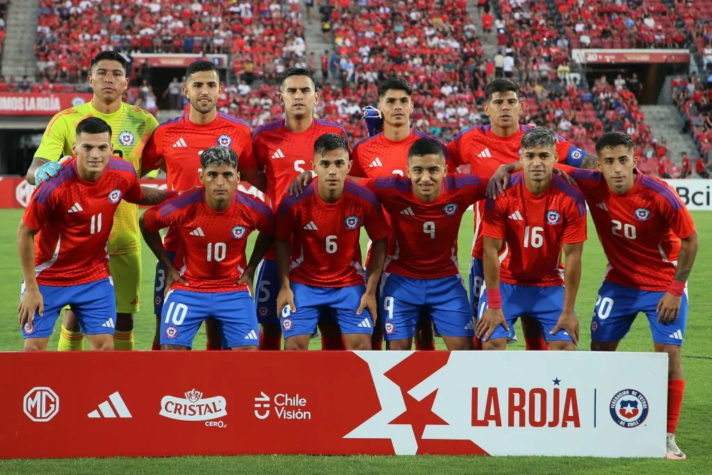 Formación de Chile en el amistoso con Panamá. (Foto: Photosport)