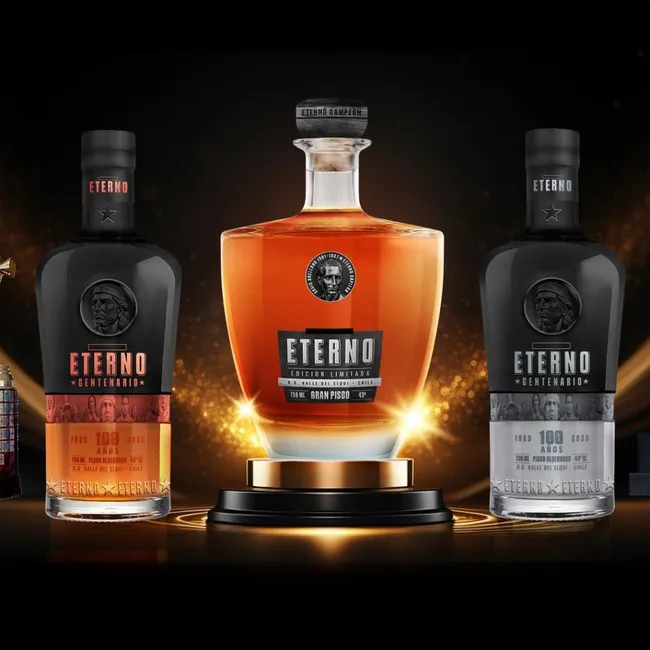 Las tres variedades del Pisco de Colo Colo.