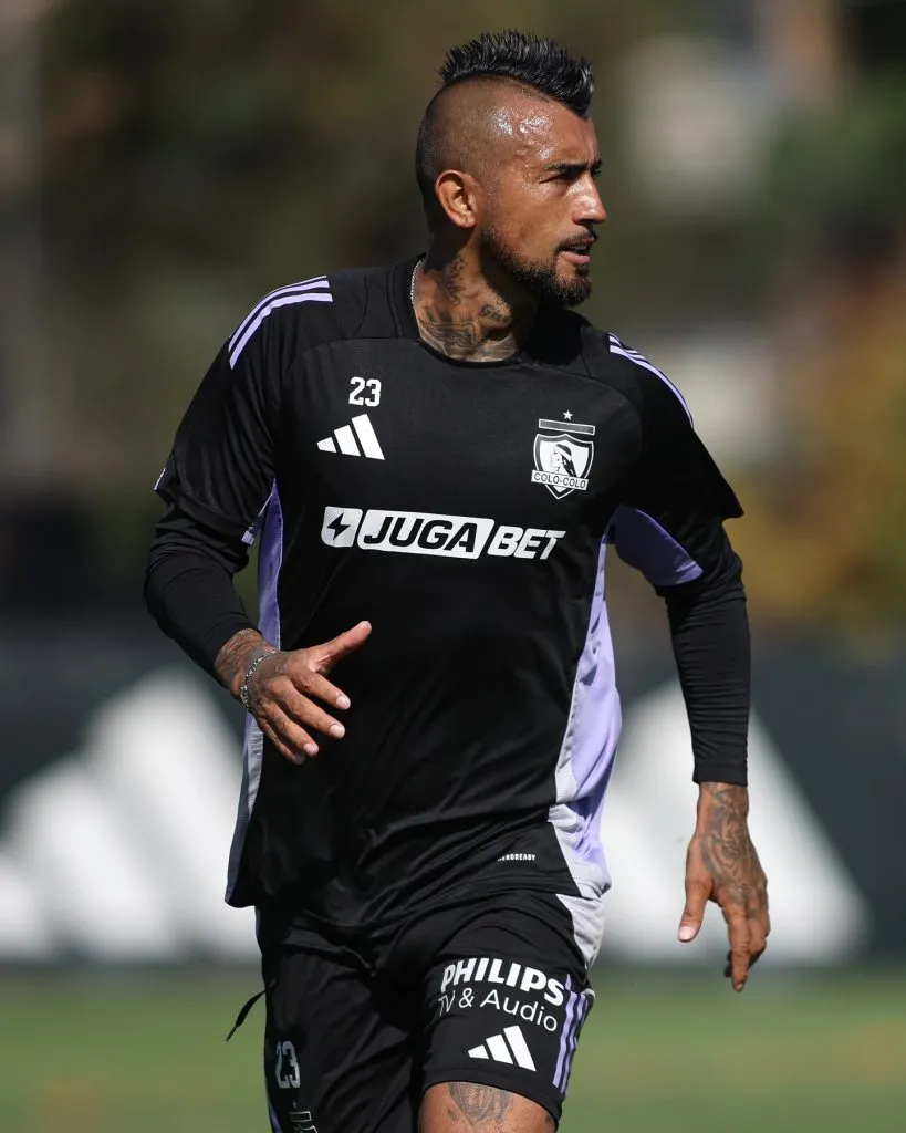 Arturo Vidal en uno de los entrenamientos. (Foto: Colo Colo)