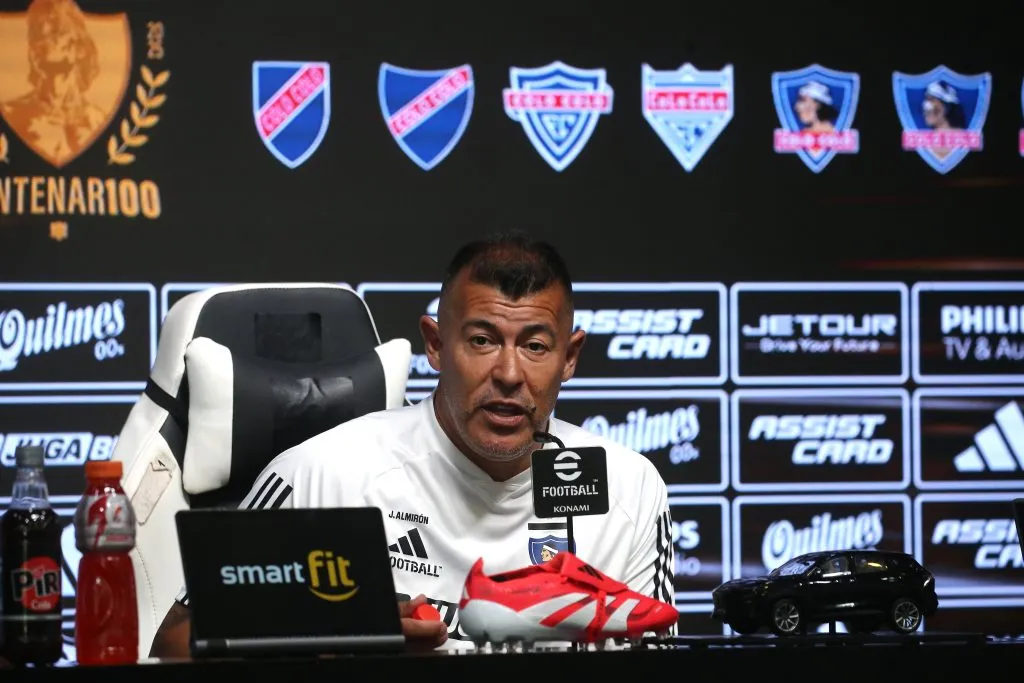 Jorge Almirón habló este viernes en conferencia de prensa | Foto: Photosport
