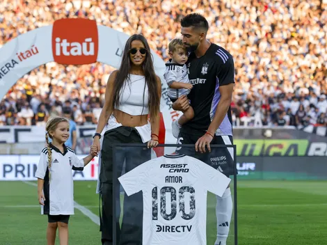 Especial detalle en el homenaje a Amor por los 100 partidos en Colo Colo