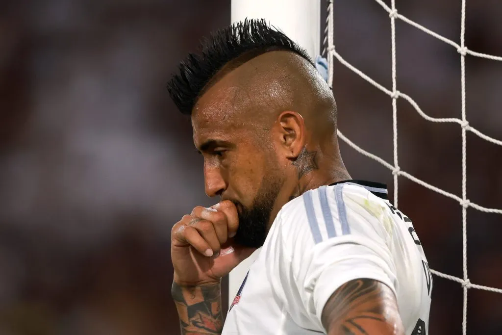 Arturo Vidal salió lesionado de la derrota contra O’Higgins. Imagen: Felipe Zanca/Photosport