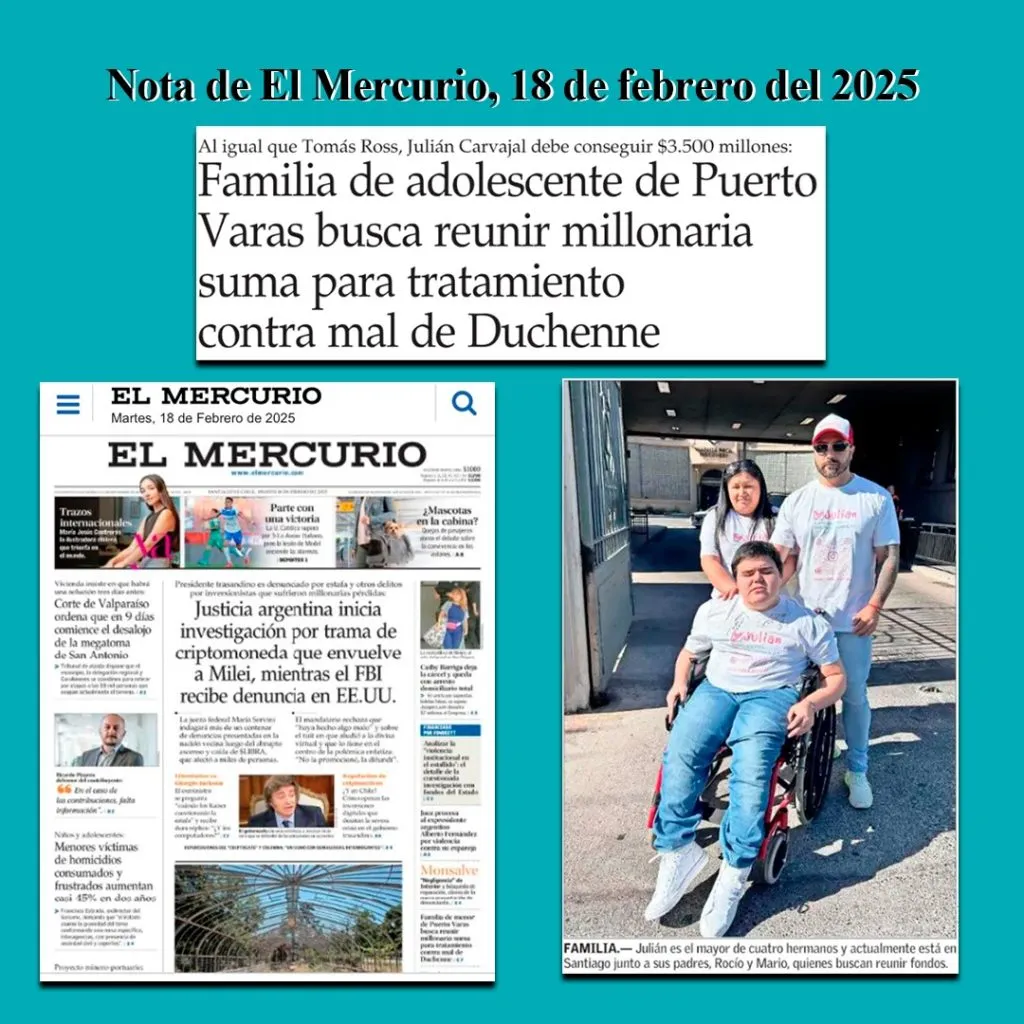 Historia de Julián, el hincha que sufre la enfermedad de Duchenne.