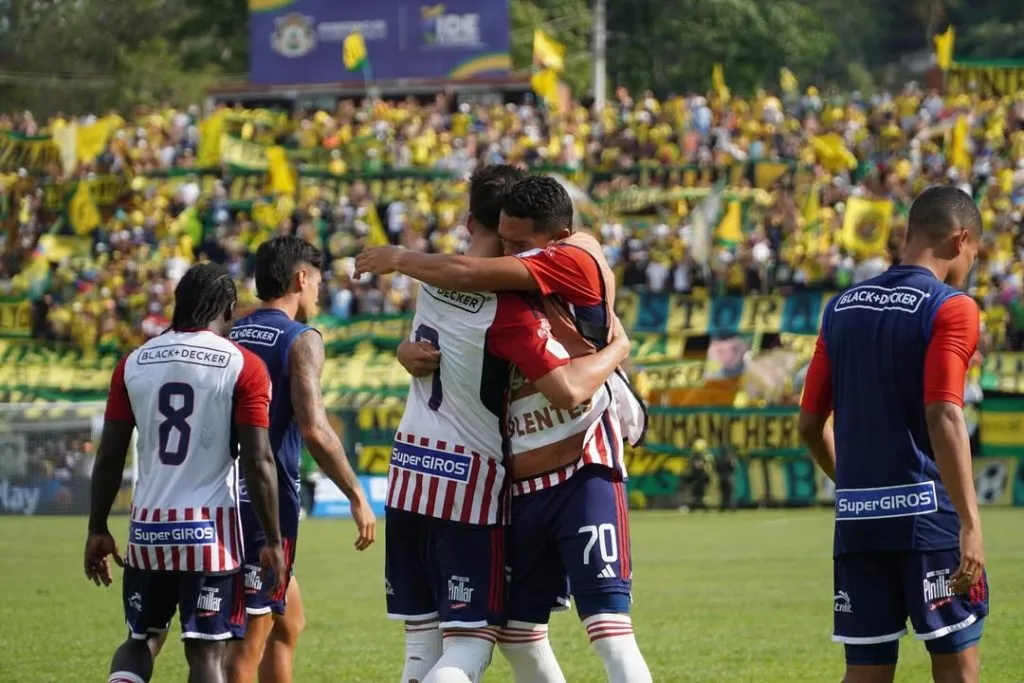Guillermo Paiva le dio el empate a Junior en su visita al Atlético Bucaramanga. 