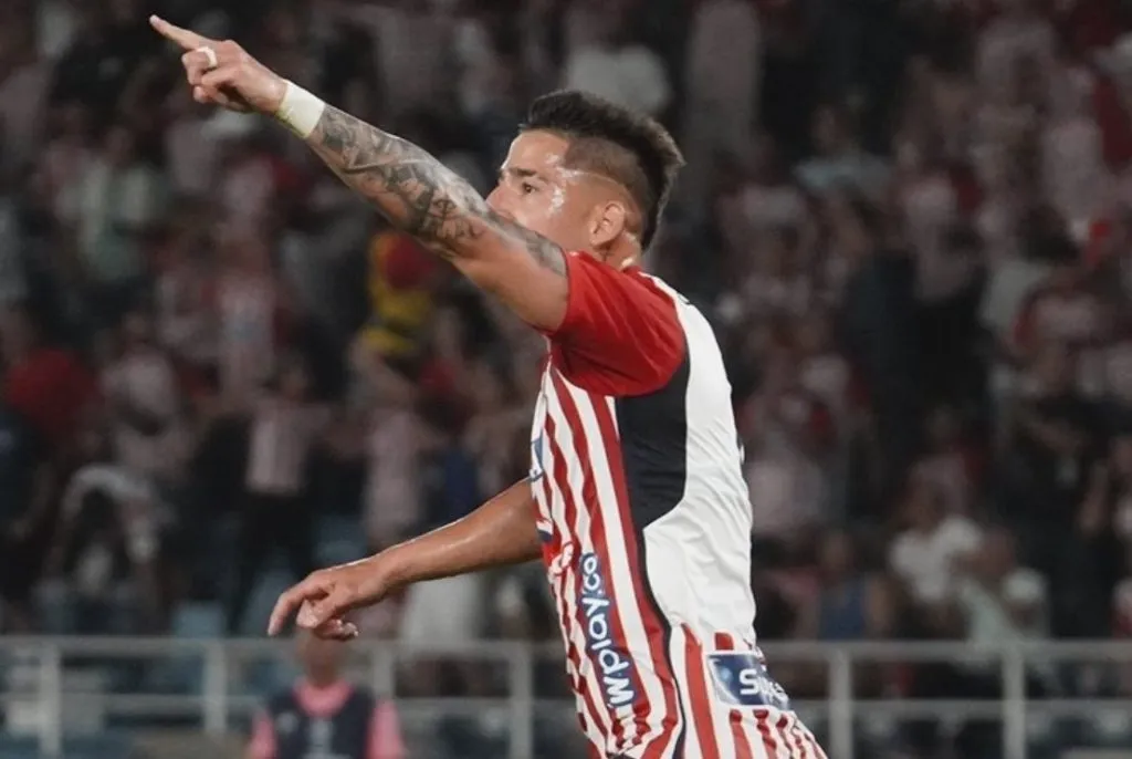 Guillermo Paiva marcó un doblete frente a América de Cali en la primera ronda de la Copa Sudamericana. 