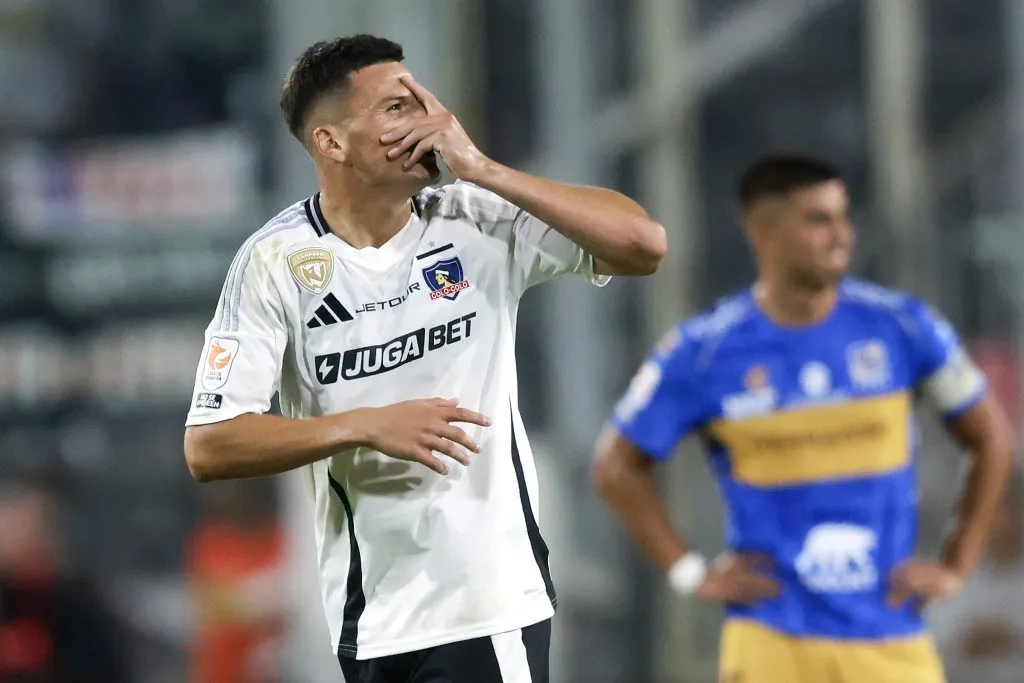 Lucas Cepeda en el triunfo de Colo Colo. (Foto: Photosport)