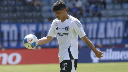 Claudio Aquino no pudo gravitar en el empate de Colo Colo vs Atlético Bucaramanga. | Imagen: Photosport.