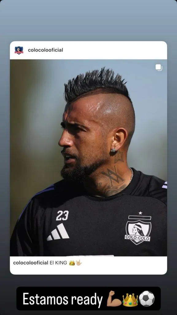 Arturo Vidal en su cuenta de Instagram.