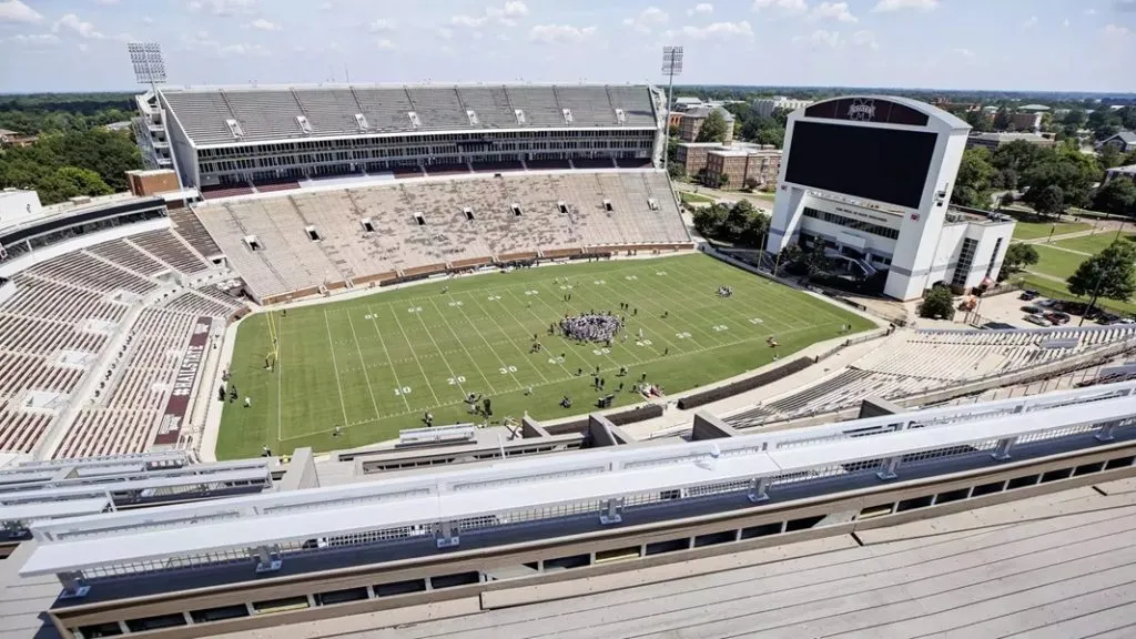 El antes y el después del Davis Wade Stadium
