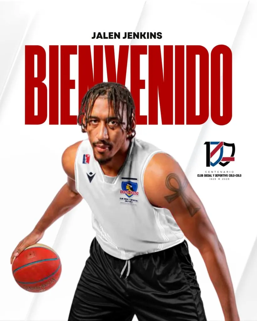 Jalen Jenkins con la camiseta de Colo Colo