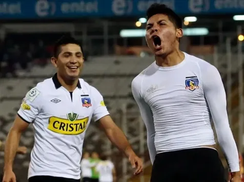 Luis Pavez anotando con Colo Colo