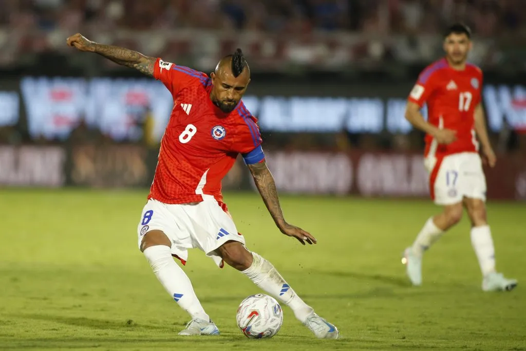 Vidal se prepara para el choque ante Ecuador por Eliminatorias. Imagen: Angelo Saavedra/Photosport