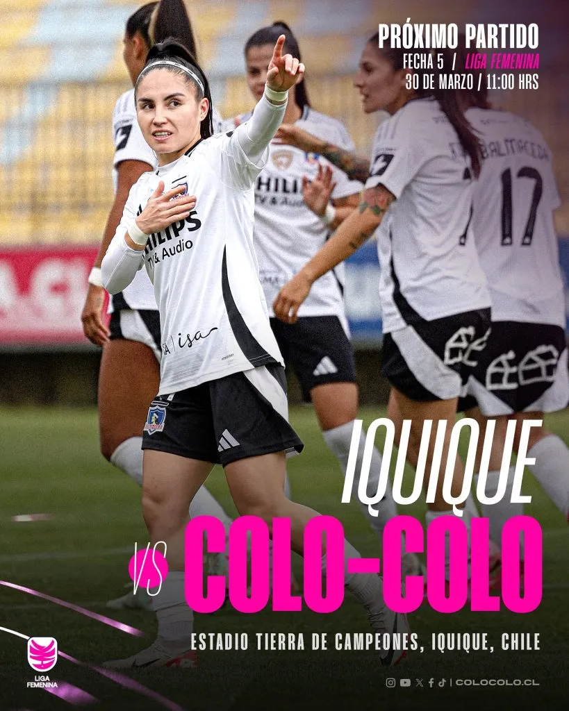 Programan partido de la quinta fecha. (Foto: @ColoColoFem)
