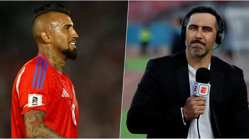 El cariñoso reencuentro entre Arturo Vidal y Claudio Bravo.