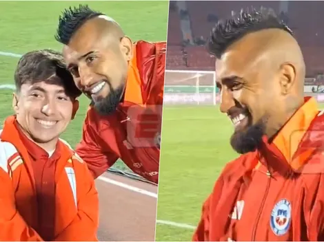 Viralizada reacción de Vidal ante sorpresiva petición de hincha de UC