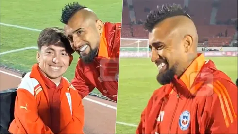 Viralizada reacción de Vidal ante sorpresiva petición de hincha de UC.