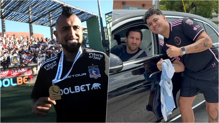 Camiseta de Colo Colo regala a Messi tiene valor emociona relacionada a Vidal.