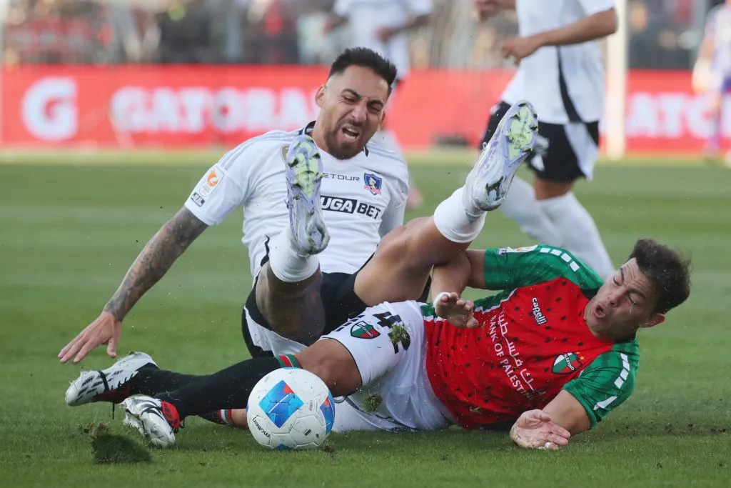 Meza fue el marcador de Correa esta tarde en el Monumental | Foto: Photosport
